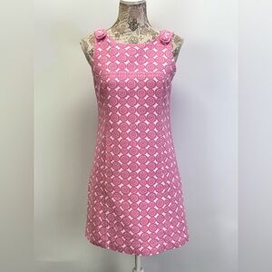 Lilly Pulitzer Pink and White Mini Dress